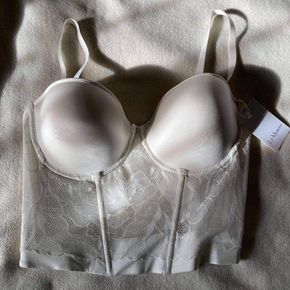 White bustier